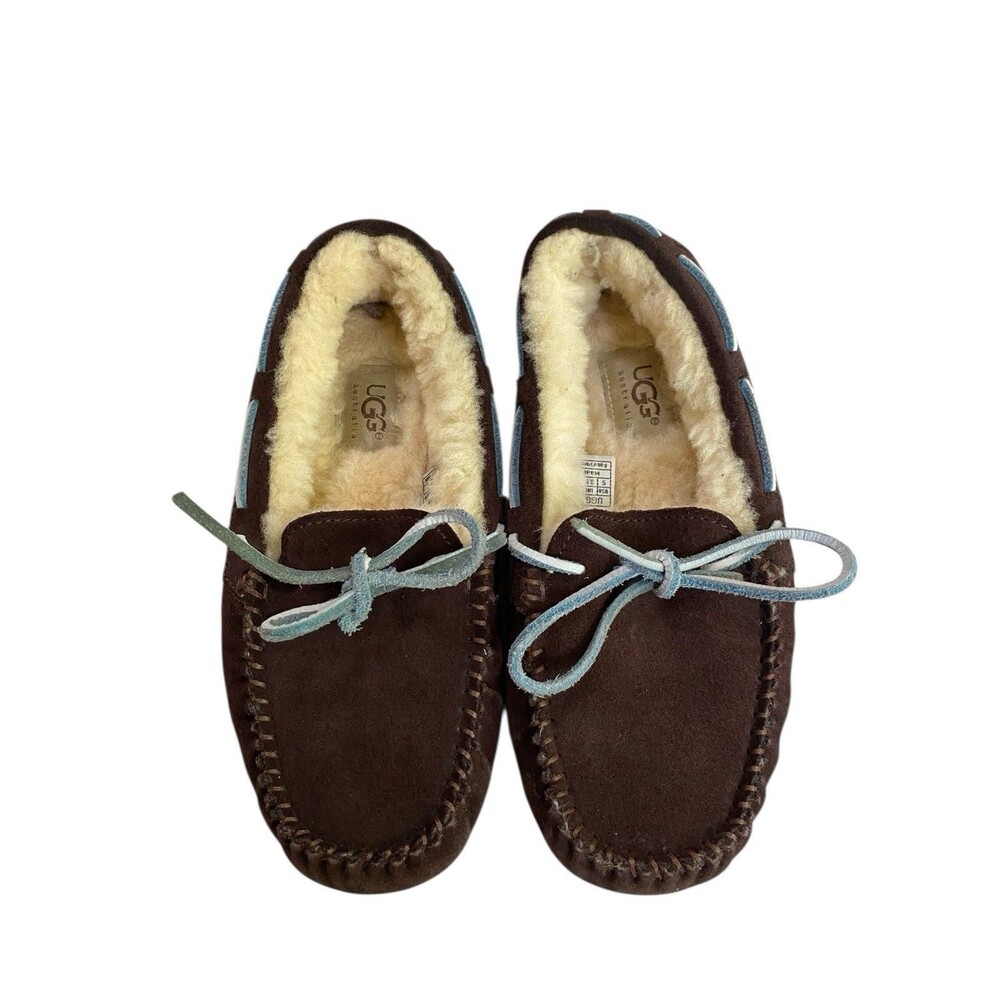 Ugg Dakota Slippers Size 5 Brown Blue
